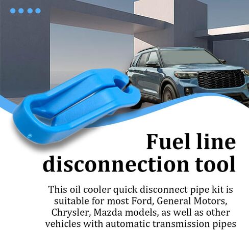 مجموعة أدوات قطع خط الوقود AC 11 قطعة، أداة إزالة خط الوقود، تتضمن 1/4 5/16 3/8 1/2 5/8 3/4 7/8 بوصة خط تبريد زيت ناقل الحركة مجموعة قطع الاتصال السريع لإصلاح السيارات Ford/GM ( 11 قطعة) in Kuwait