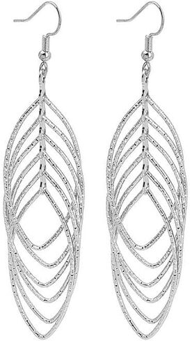 أقراط متدلية ذهبية للنساء أقراط متدلية من الفضة البوهيمية أقراط متدلية بطبقات بوهو للفتيات in Kuwait