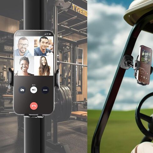 حامل هاتف مغناطيسي لعربة الجولف - حامل هاتف خلوي قابل للتعديل 360 درجة، حامل مغناطيسي للهاتف متوافق مع EZGO/Club Car/Yamaha، مناسب للصالة الرياضية والفيديوهات والخزانة المتوافقة مع جميع الهواتف الذكية in Kuwait