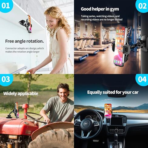 حامل هاتف مغناطيسي لعربة الجولف - حامل هاتف خلوي قابل للتعديل 360 درجة، حامل مغناطيسي للهاتف متوافق مع EZGO/Club Car/Yamaha، مناسب للصالة الرياضية والفيديوهات والخزانة المتوافقة مع جميع الهواتف الذكية in Kuwait