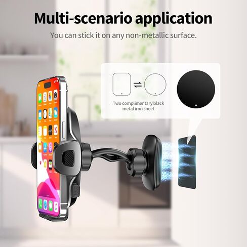 حامل هاتف مغناطيسي لعربة الجولف - حامل هاتف خلوي قابل للتعديل 360 درجة، حامل مغناطيسي للهاتف متوافق مع EZGO/Club Car/Yamaha، مناسب للصالة الرياضية والفيديوهات والخزانة المتوافقة مع جميع الهواتف الذكية in Kuwait