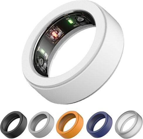 Silicone Ring Protector Compatible with Oura Ring Gen 3 and All Smart Rings, Elastic Smart Rings Cover for Men and Women (10PCS, M(9/10/11)) in Saudi Arabia