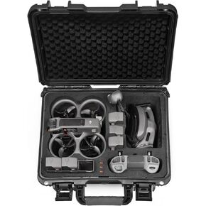 Lekufee Waterproof Hard Case Compatible with DJI Avata 2 Drone/Fly More Combo/DJI Goggles 3/DJI RC Motion 3/DJI FPV Remote Controller 3 and More Accessories(Case Only)