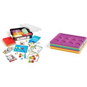 hand2mind Little Minds at Work Science of Reading Essentials Toolkit by Tara West, Decodable Reading Manipulatives, Elkonin Boxes, Letter Sounds, Phonemic Awareness, Preschool Learning (Set of 6)