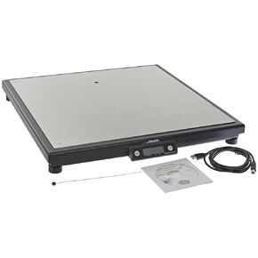 Fairbanks Scales 31081 Ultegra Max R9050 Series Flat Top Parcel Shipping Scale, 21" Length, 21" Width, 2-1/2" Height, 250 lbs Capacity, 0.05 lbs Readability