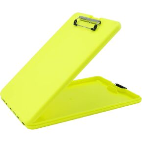 حافظة تخزين بلاستيكية SlimMate باللون الأصفر من Saunders Hi-Vis مع مشبك منخفض المستوى - منظم متنقل محمول للمنزل والمكتب واستخدام الأعمال (00573) in Kuwait