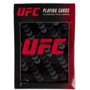 UFC PLAYING CARDS LOGO OCTAGON, BlackWhite, ONE SIZE