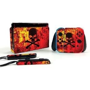 MightySkins Skin Compatible with Nintendo Switch OLED - Bio Skull | Easy to Apply, Remove, and Change Styles | Made in The USA, (NISWIOL-Bio Skull)