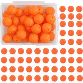 Soft Rubber Fishing Beads Stopper,30PCS Carp Fishing Bait Boilies Floating Ball Beads Feeder Artificial Carp Fishing Accessories