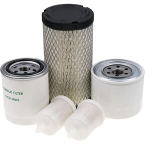 Filter Kit AIR/FUEL/OIL/HYD for Kubota BX22 BX23 BX24 BX25 BX25DLB BX2200 BX2230 BX2350 BX2360 BX2370 BX2660 BX2670 ZD18 ZD21 ZD25 ZD28 GR2100 GR2110 GR2120
