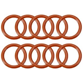 uxcell Silicone O-Ring, 34mm Outside Diameter, 27.8mm Inner Diameter, 3.1mm Width, VMQ Seal Rings Sealing Gasket Red, 10PCS