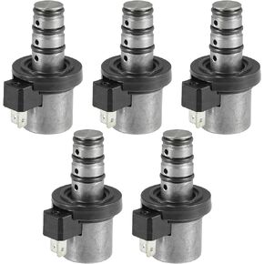 ACROPIX Transmission Shift Solenoid Replacement Fit for Hyundai for Kia - Pack of 5 Silver Tone Black