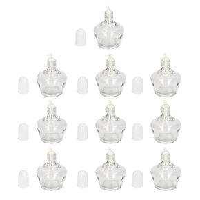 10PCS Alcohol Lamp Bottle 150mL Burning Lamp Bottle Transparent Lab Bunsen Burners for Chemistry Experiment