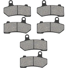 3 pairs Front & Rear Brake Pads for Harley FLHTCU Ultra Classic Electra Glide 2008-2015，FLHX Street Glide 2008-2015，Electra Glide Classic 2008-2012，Road Glide 2008-2016，FLHR Road King 2008-2022