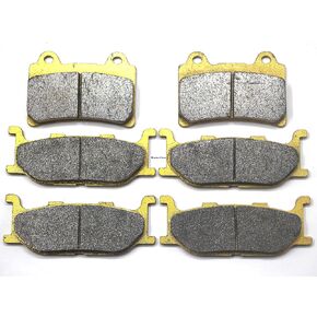 Master Chen Front Rear Brake Pads Brakes for Yamaha XVZ 1300 Royal Star Venture S XVZ1300TFS 08-13 - Midnight Venture XVZ1300TFM 02-07 - Tour Deluxe XVZ1300CT 05-07 - TF Venture Star 99-01 FA179 FA123