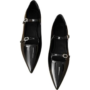 Dear Time Women's Flat Mary Jane Shoes Ankle Strap Round Toe Chinese Style Ballet Flats Casual Walking Shoes
