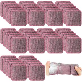 100 Pcs Steel Wool Soap Pads Original Red Scent Steel Wool Scrubber Metal Cooktop Cleaning Soap Pads for Scouring Dirt Dish Pot Pan Oven Kitchen Grease and Oil