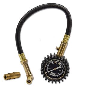 JACO BikePro Bike Tire Pressure Gauge - 60 PSI (MTB Series) | Presta + Schrader Air Chucks