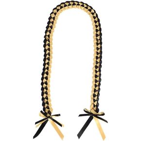 Pingyongchang 2024 Graduation Leis Handmade Ribbon Lei Double Braided Class of 2024 Graduation Necklace High School College Graduation Party Accessories for Women Men Graduation Gift