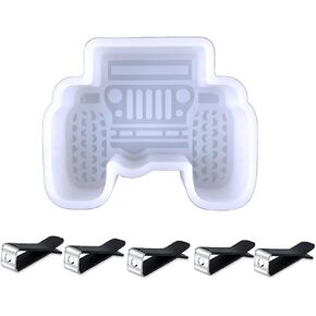 Telescope Silicone Car Freshie Molds DIY Handmade Candle Soap Resin Freshies Mould with 5PCS Car Vent Clips…