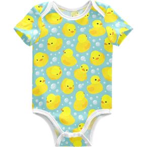 Baby Boy Girl Bodysuits Short Sleeve Unisex Newborn Outfit Clothes Infant Romper for Babies 0-24 Months