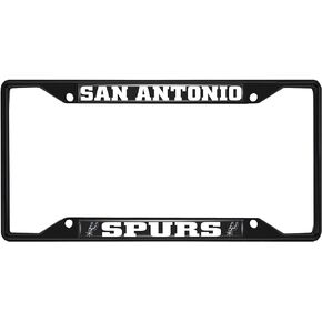 FANMATS 31340 San Antonio Spurs Metal License Plate Frame Black Finish
