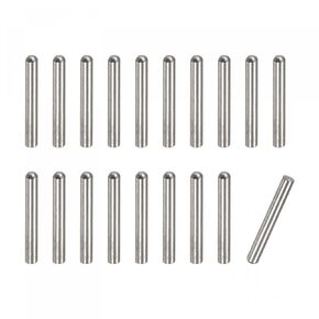 uxcell 3x25mm Dowel Pins, 20pcs 304 Stainless Steel Round Head Flat Chamfered End Dowel Pin Bunk Bed Pins Shelf Pegs Support Shelves Fasten Elements