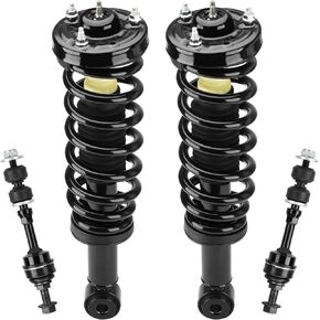 Front Strut Assembly & Sway Bar Links for 2005-2008 Ford F150, 2006-2008 Lincoln Mark LT, Shock Absorbers Replace 171362 4PCS