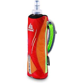 AONIJIE Quick Grip Handheld Soft Water Bottle for Running, Hand Strap Hydration Pack with 500ml Handheld Soft Flask Water Bottle (Blue)