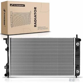 A-Premium Engine Coolant Radiator Assembly w/Transmission Oil Cooler Compatible with Chevrolet Equinox 08-17 & GMC Terrain 10-17 & Pontiac & Suzuki, 2.4L 3.0L 3.6L, Auto Trans., Replace# 19130404