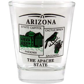 Arizona State Scenery Green New Shot Glass