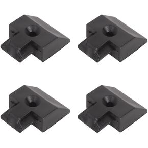End Caps for L Track (33mm Width), 4PCS Squared 1.3inch L Track Rail End Caps L Track Tie Down System Accessories