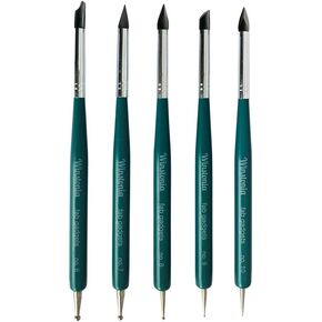 مجموعة أدوات قلم السيليكون من وينستونيا لتصميم فن الأظافر ونحت الطين ونحت أقراص الفوندان والمزيد | 5 قطع من أطراف السيليكون in Kuwait