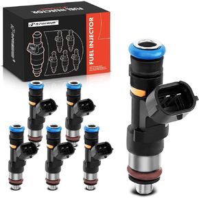 A-Premium 6Pcs Fuel Injectors Compatible with Nissan Murano 2004-2007, 350Z 2005-2006 & Infiniti G35 2004-2007, M35 2006-2008, FX35 2005-2008, 3.5L, Gas, Replace# 0280158042