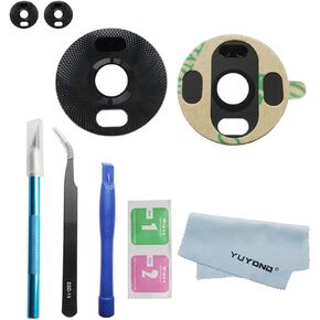 2pcs OEM Original Back Rear Camera Glass Lens Repalcement for Motorola Moto Z4 XT1980 with Adhesive Preinstalled with Tools Kit
