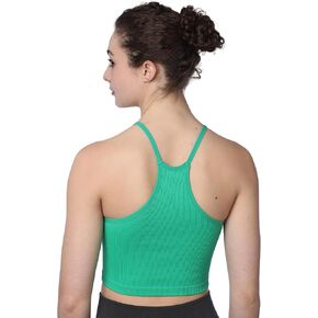 قميص نسائي صيفي بدون أكمام بتصميم مضلع ورقبة واسعة وناعم وخفيف الوزن للنساء in Kuwait