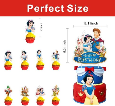 25Pcs Princess and the Frog Cake Decorations with 24pcs Cupcake Toppers, 1pcs Cake Topper for Princess Tiana Birthday Party Supplies in Saudi Arabia