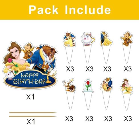 25Pcs Princess and the Frog Cake Decorations with 24pcs Cupcake Toppers, 1pcs Cake Topper for Princess Tiana Birthday Party Supplies in Saudi Arabia