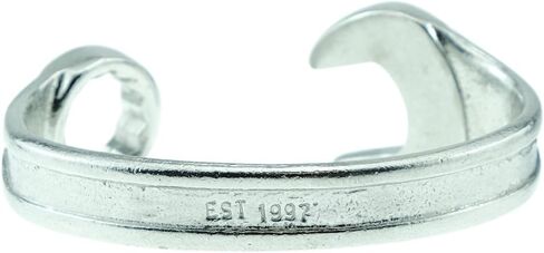 Established 1997 22nd Wedding Spanner Wrench Bangle Bracelet Stamped with EST 1997 in Kuwait