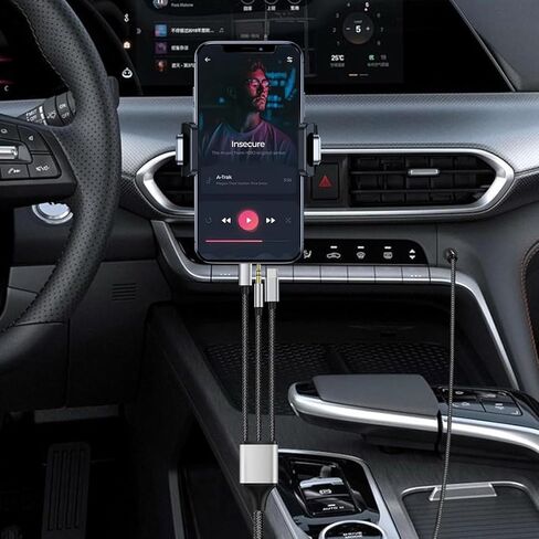 سلك Aux 3 في 1، كابل Lightning إلى 3.5 مم لهاتف iPhone، كابل USB C إلى 3.5 مم، سلك iPhone aux بطول 3.3FT متوافق مع iPhone، iPad، جميع الهواتف المحمولة، السيارة، ستيريو المنزل، مكبر الصوت، سماعة الرأس in Kuwait