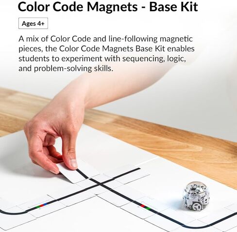 Color Code Magnets Base Kit: Interactive Coding Learning Tool for Kids Ages 3+, Enhances Logic & Problem-Solving Skills, Classroom Education, 36 Tiles, Evo Required Not Included in Saudi Arabia