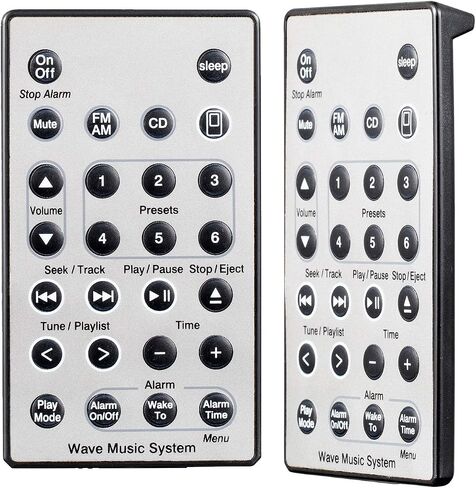 جهاز تحكم عن بعد بديل عالمي لنظام راديو الموسيقى Bose Sound Touch Wave I II III IV (بدون بطارية) - فضي in Kuwait