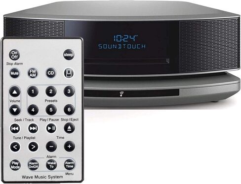 جهاز تحكم عن بعد بديل عالمي لنظام راديو الموسيقى Bose Sound Touch Wave I II III IV (بدون بطارية) - فضي in Kuwait