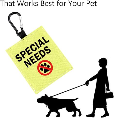 Special Needs Dog Alert Hang Tags for Dog Nervous Dog Hanging Dog Alert Patches Hanging Dog Tags (Special Needs -D) in Saudi Arabia
