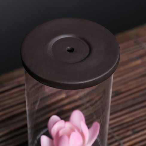 Incense Holder, Backflow Incense Burner, 2 in 1 Incense Holder for Sticks and Cone, Captivating Smoke Waterfall Design, Incense Burner with Acrylic Cover in Saudi Arabia