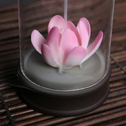 Incense Holder, Backflow Incense Burner, 2 in 1 Incense Holder for Sticks and Cone, Captivating Smoke Waterfall Design, Incense Burner with Acrylic Cover in Saudi Arabia