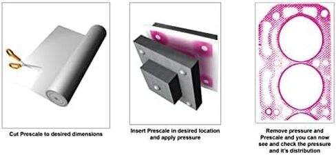 عينة Fujifilm Prescale - الضغط العالي الفائق من Fujifilm Prescale (HHS) - رسم خرائط الضغط السطحي؛ فيلم يشير إلى الضغط؛ مستشعر اللمس - نطاق الضغط 18,500-43,200 رطل لكل بوصة مربعة (4 بوصة × 2.5 بوصة) in Saudi Arabia