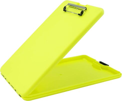 حافظة تخزين بلاستيكية SlimMate باللون الأصفر من Saunders Hi-Vis مع مشبك منخفض المستوى - منظم متنقل محمول للمنزل والمكتب واستخدام الأعمال (00573) in Kuwait