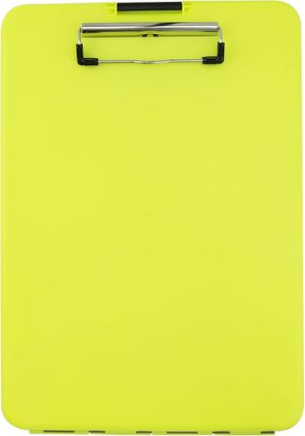 حافظة تخزين بلاستيكية SlimMate باللون الأصفر من Saunders Hi-Vis مع مشبك منخفض المستوى - منظم متنقل محمول للمنزل والمكتب واستخدام الأعمال (00573) in Kuwait