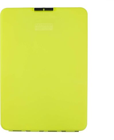 حافظة تخزين بلاستيكية SlimMate باللون الأصفر من Saunders Hi-Vis مع مشبك منخفض المستوى - منظم متنقل محمول للمنزل والمكتب واستخدام الأعمال (00573) in Kuwait